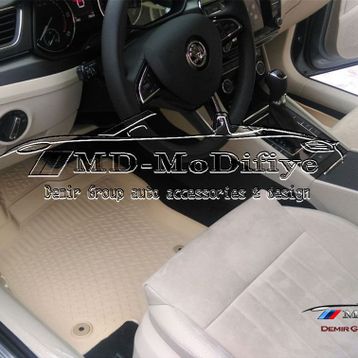 Skoda SuperB 2018 Model 3D Havuzlu Paspas