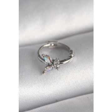Skygo TJ-PR1327 316L Çelik Gümüş Renk Zirkon Taşlı Kelebek Model Tragus Piercing