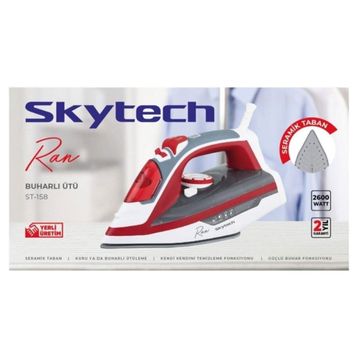 Skytech ST-158 Ran Kırmızı Buharlı Ütü