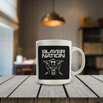 Slayer Nation Skull Baskılı Kupa Bardak