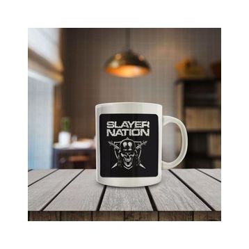 Slayer Nation Skull Baskılı Kupa Bardak