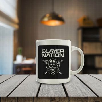 Slayer Nation Skull Baskılı Kupa Bardak
