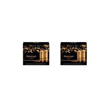 Slazenger Activesport Gold EDT 2x125 ml Erkek Parfümü + 2x150 ml Deodorant Seti