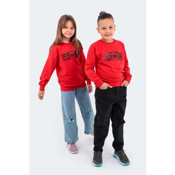 Slazenger Duna In Kırmızı Unisex Çocuk Sweatshirt