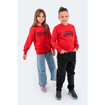 Slazenger Duna In Kırmızı Unisex Çocuk Sweatshirt