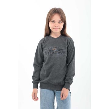 Slazenger Duna In Koyu Gri Unisex Çocuk Sweatshirt