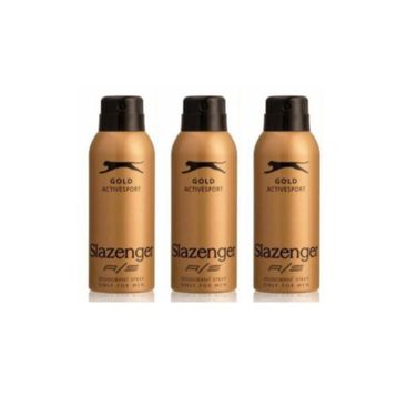 Slazenger Gold Active Sport 3x150 ml Erkek Deodorant