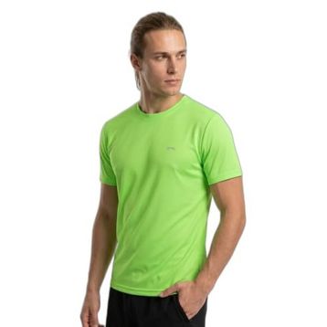Slazenger HAUNTED I Erkek Neon Yeşil Tişört