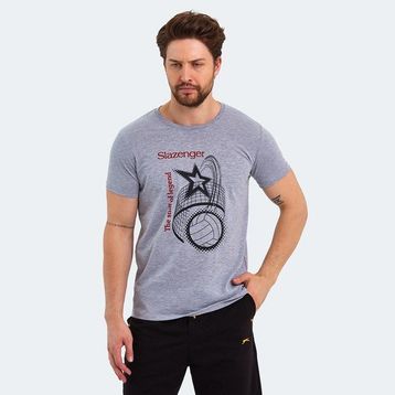 Slazenger Karnen Gri Erkek T-shirt