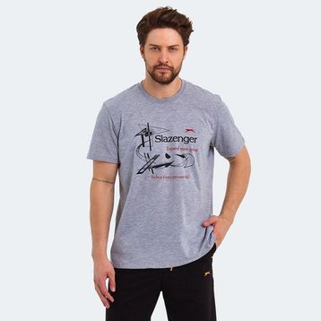 Slazenger Karnen Gri Erkek T-shirt