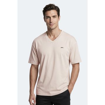 Slazenger KATRE Erkek V Yaka Bej Tişört