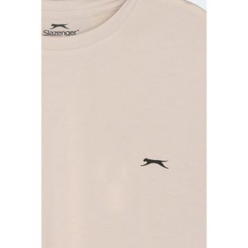 Slazenger KEANE Erkek Oversıze Bej Tişört