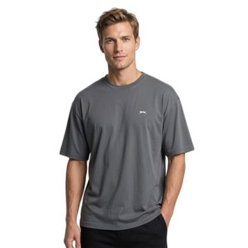 Slazenger KEANE Erkek Oversıze Gri Tişört