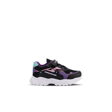 Slazenger Kekoa In Siyah Mor Sneaker Kız Çocuk Ayakkabı