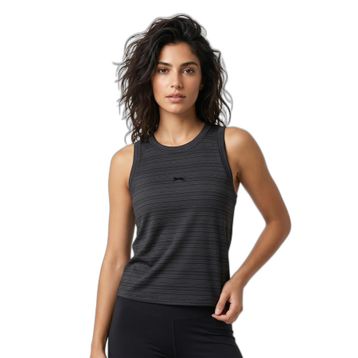 Slazenger KOREY Kadın Kolsuz Siyah Tişört