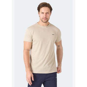 Slazenger OMAR KTN Erkek Ekru Tişört