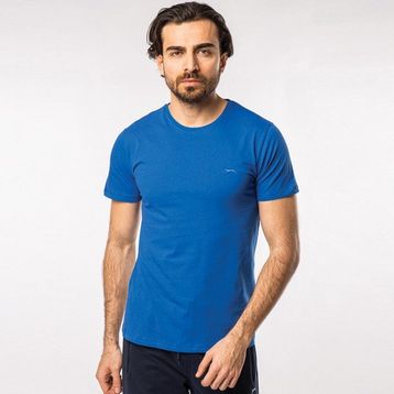 Slazenger Sander KTN Saks Mavi Erkek T-shirt