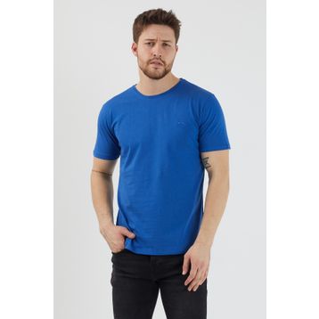 Slazenger Sander KTN Saks Mavi Erkek T-shirt