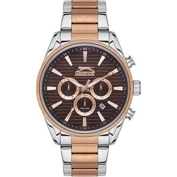 Slazenger SL.09.2111.2.03 Çelik Rose Gold Gri 45 mm Erkek Kol Saati