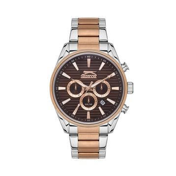 Slazenger SL.09.2111.2.03 Çelik Rose Gold Gri 45 mm Erkek Kol Saati