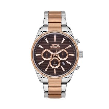 Slazenger SL.09.2111.2.03 Çelik Rose Gold Gri 45 mm Erkek Kol Saati