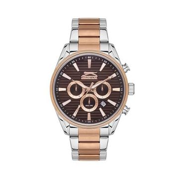 Slazenger SL.09.2111.2.03 Çelik Rose Gold Gri 45 mm Erkek Kol Saati