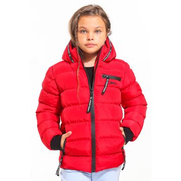 Slazenger ST21JC008 Captain Kırmızı Unisex Çocuk Mont