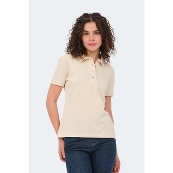 Slazenger Vera Krem Kadın T-shirt