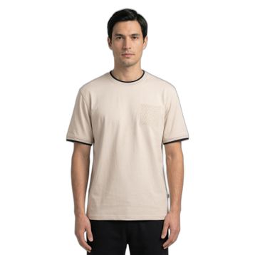 Slazenger ZAVIER Erkek Pamuklu Bej Tişört