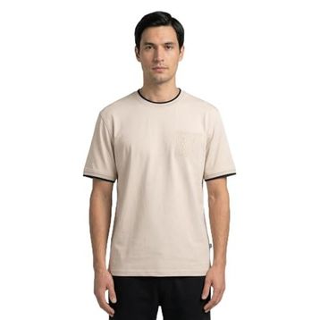 Slazenger ZAVIER Erkek Pamuklu Bej Tişört