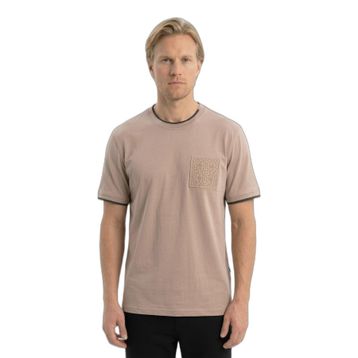 Slazenger ZAVIER Erkek Pamuklu Kahve Tişört