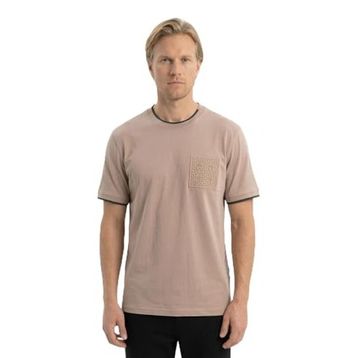 Slazenger ZAVIER Erkek Pamuklu Kahve Tişört