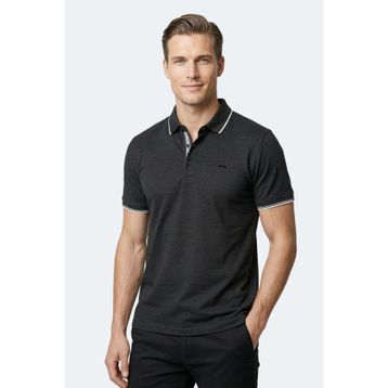 Slazenger ZERU Erkek Polo Yaka Siyah Tişört