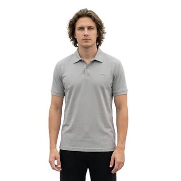 Slazenger ZODIACS Erkek Polo Yaka Gri Tişört