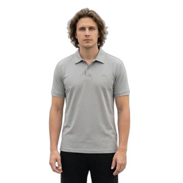 Slazenger ZODIACS Erkek Polo Yaka Gri Tişört