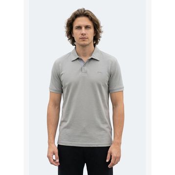 Slazenger ZODIACS Erkek Polo Yaka Gri Tişört