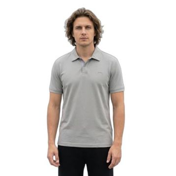 Slazenger ZODIACS Erkek Polo Yaka Gri Tişört