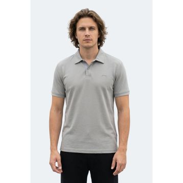 Slazenger ZODIACS Erkek Polo Yaka Gri Tişört