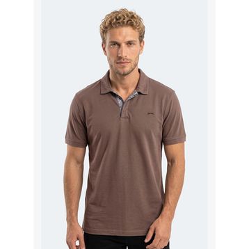 Slazenger Zodıacs Erkek Polo Yaka Kahve Tişört