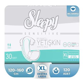 Sleepy 120 Adet Belbantlı XL Hasta Bezi