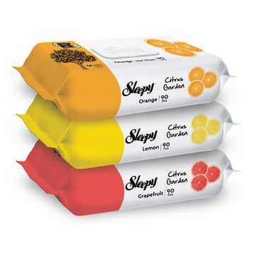 Sleepy 24x90'lı Citrus Garden Islak Bebek Havlusu