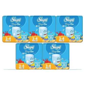 Sleepy 3-4 Numara 100 Adet Mayo Bebek Bezi