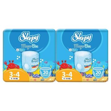Sleepy 3-4 Numara 40 Adet Mayo Bebek Bezi