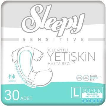 Sleepy 30 Adet Belbantlı Large Hasta Bezi