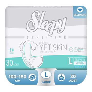 Sleepy 30 Adet Belbantlı Large Hasta Bezi