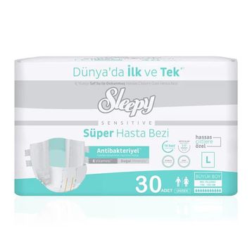 Sleepy 30 Adet Belbantlı Large Hasta Bezi