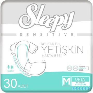 Sleepy 30 Adet Belbantlı Medium Hasta Bezi