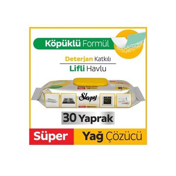 Sleepy 30'lu Easy Clean Süper Yağ Çözücü Havlu