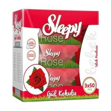 Sleepy 3x50li Islak Havlu Mendil Gul
