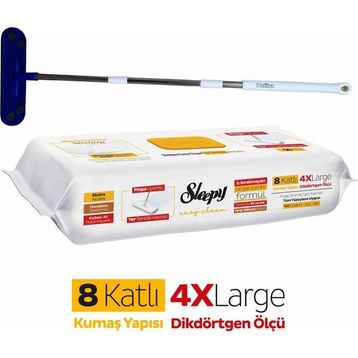Sleepy 50 Yaprak Easy Clean Arap Sabunu Katkılı Mopa Uyumlu Yer Temizlik Havlusu
